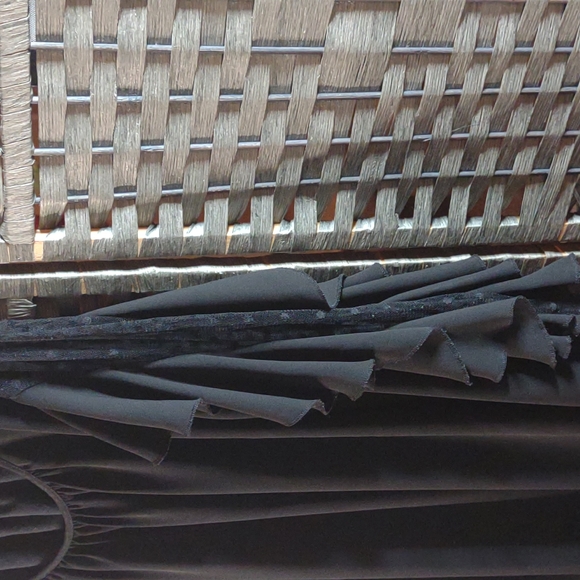 Ann Taylor Loft Dot Laced Ruffle Sleeve Blouse L - Picture 5 of 15